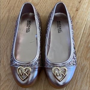 MK glitter flats girls 11